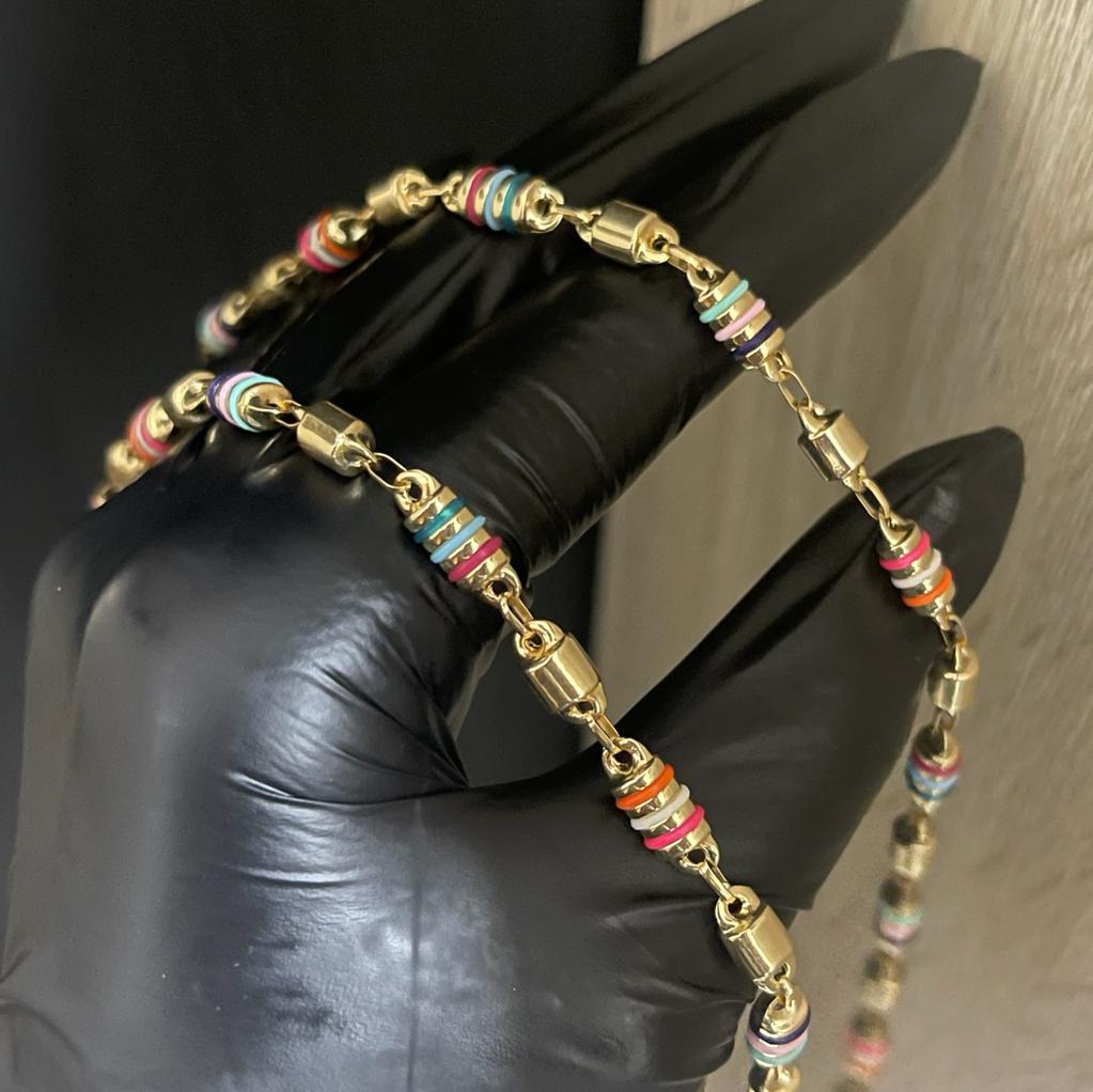 Cadena Rustica Colores 13.5gr/50cm