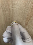 Anillo V 0,6gr-T8 1/4 Circón Azul