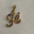 Dije Fe 2.1gr Circones Colores Oro Amarillo