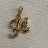 Dije Fe 2.1gr Circones Colores Oro Amarillo