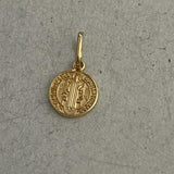 Dije Medalla San Benito 1.15gr Oro Amarillo