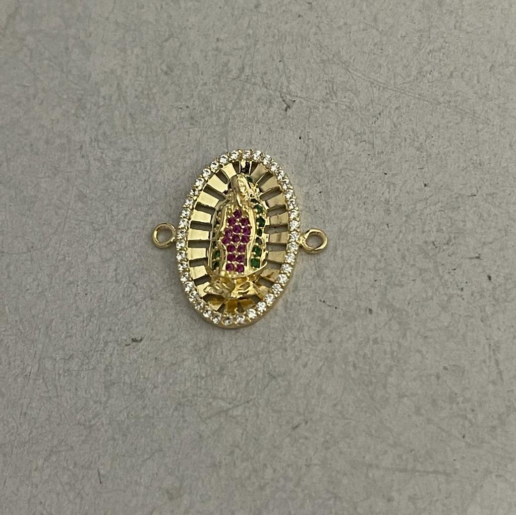 Herraje Virgen Guadalupe 3.3gr Oro Amarillo