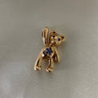 Dije Oso Estrella 6.0gr Circones Azules Oro Rosa