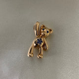 Dije Oso Estrella 6.0gr Circones Azules Oro Rosa