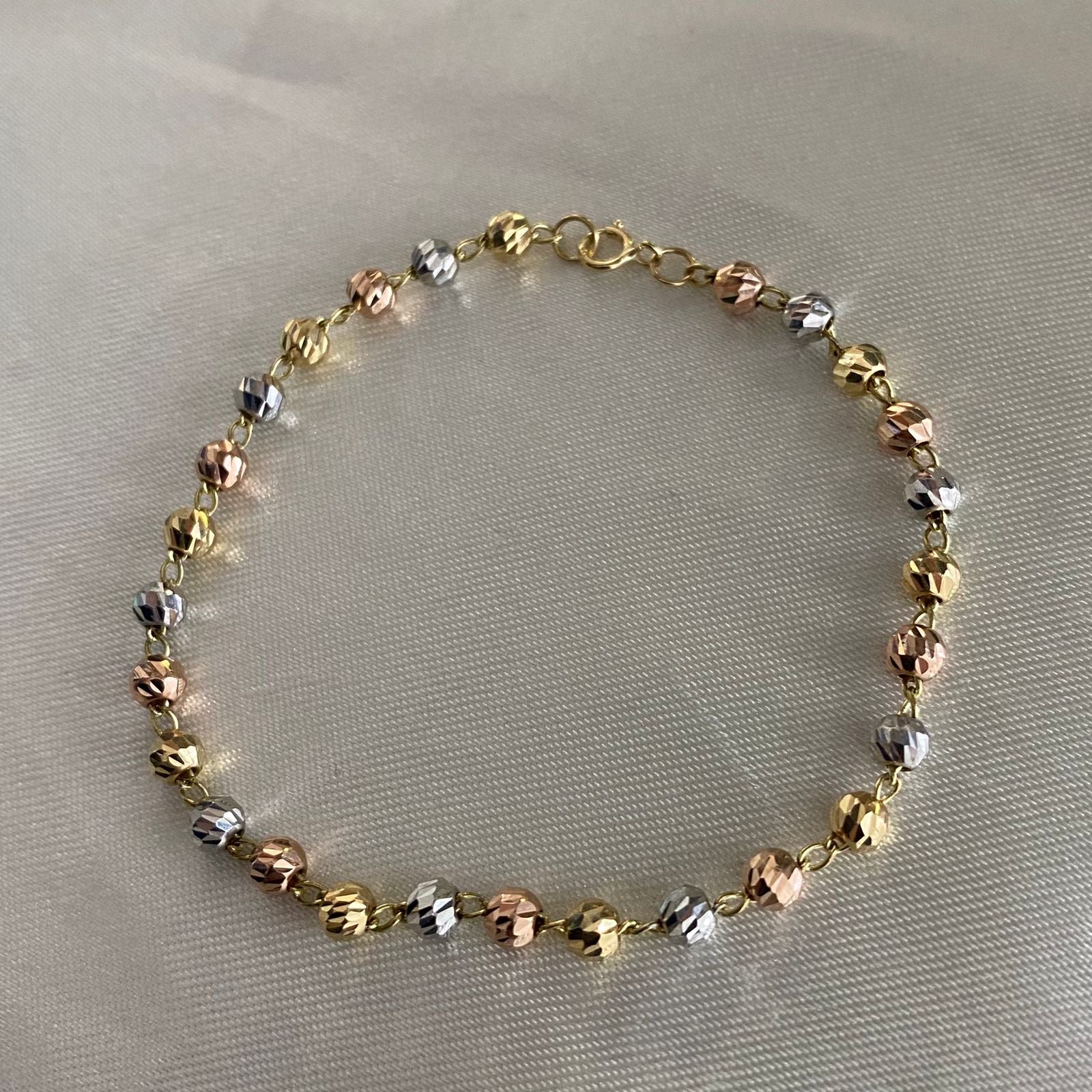 Pulso Militar 3.8gr/18cm Tres Oros Diamantado