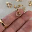 Dije Corazon 0.8gr Circones Oro Amarillo