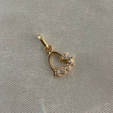 Dije Corazon 0.8gr Circones Oro Amarillo