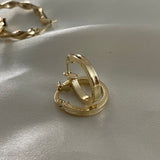 Candongas diamantadas 1.5gr/1.7cm Oro Amarillo