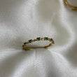 Anillo 1.3gr-T7 1/2 Circones Verde Oro Amarillo