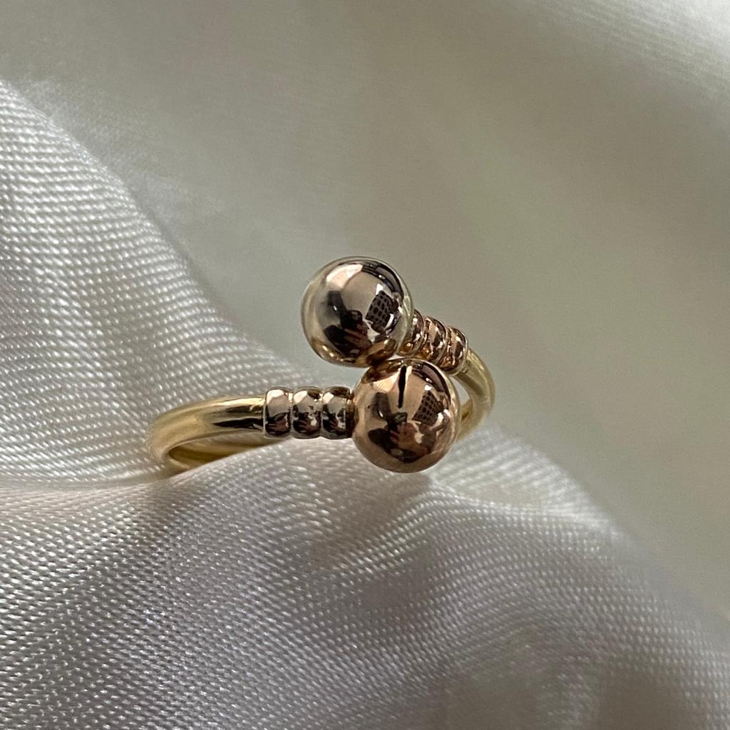Anillo Tu y Yo 1.5gr- T6 3/4 Tres Oros