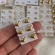 Topos Corazon 0.75gr Soplado Oro Amarillo