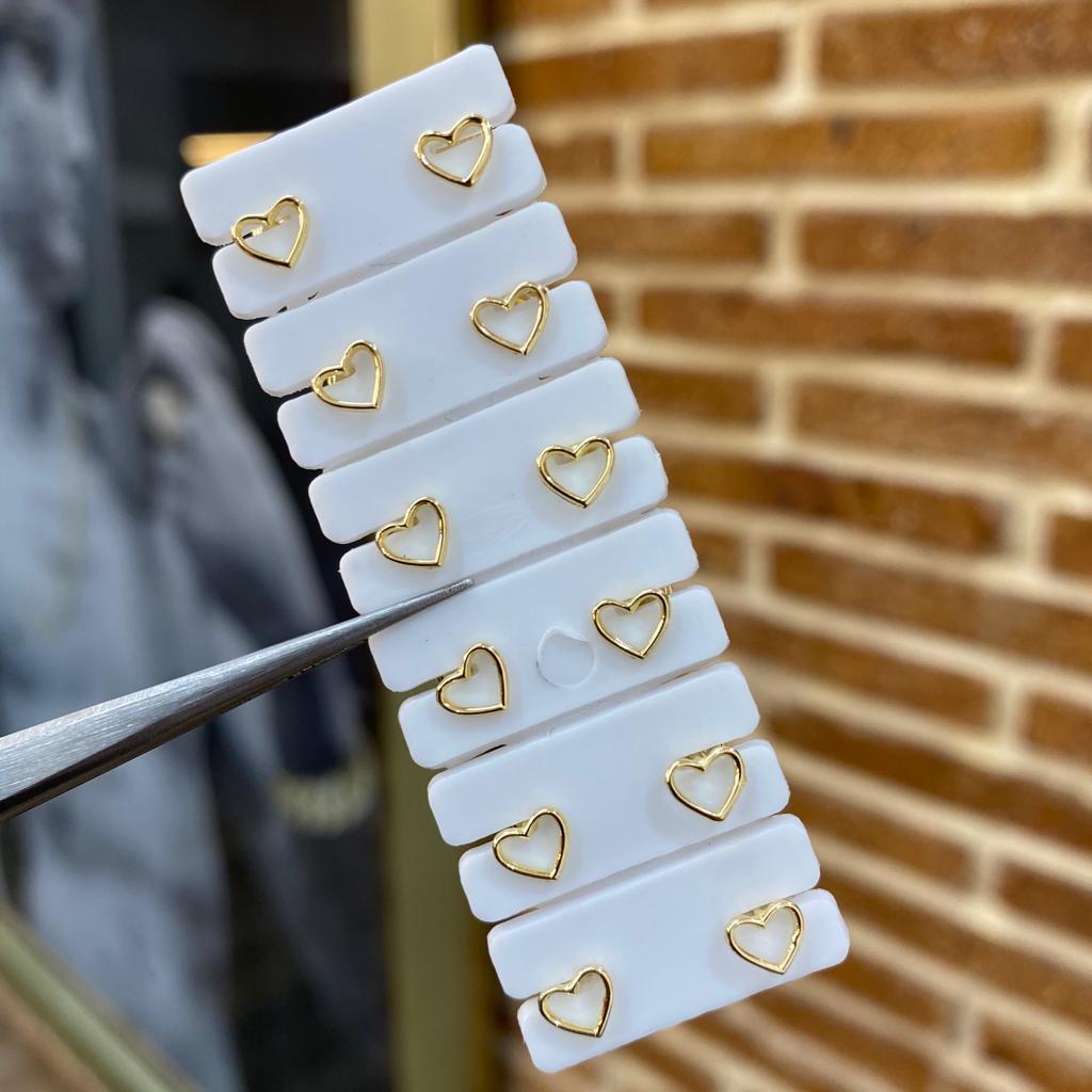 Topos Corazon 0.6gr Silueta Oro Amarillo*