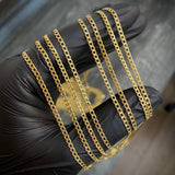 Cadena Cubana 4.05gr / 60cm / 2mm Oro Amarillo +0