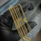 Cadena Cubana 1.6gr/60cm Oro Amarillo +2