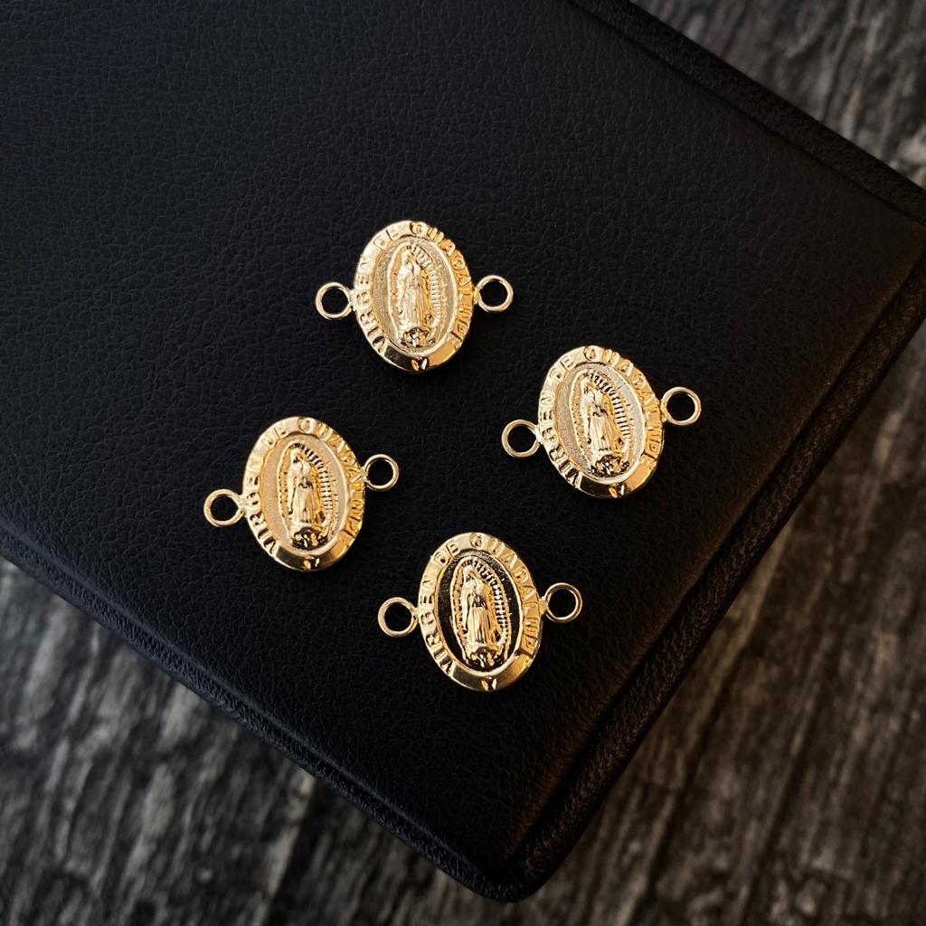 Herraje Virgen de Guadalupe 0.5gr/1.5cm Soplado Oro Amarillo