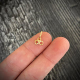 Dije Infinito 0.35gr/1.1cm Tiny Circones Blancos Oro Amarillo