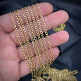Cadena Cubana 3.0gr/60cm Oro Amarillo +2*