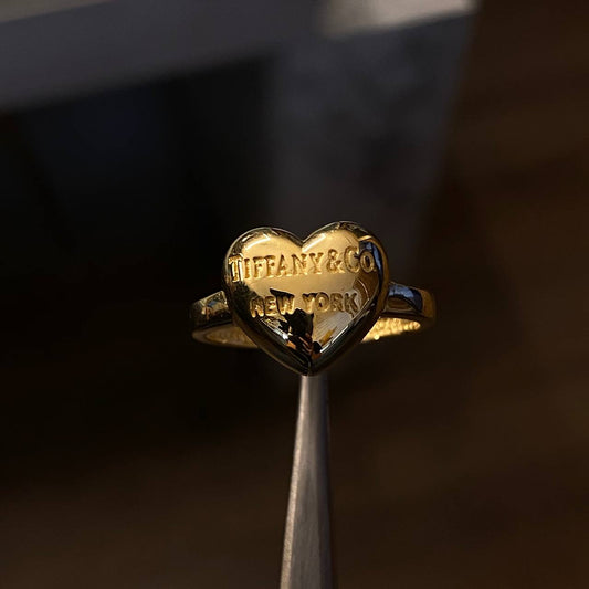 Anillo Corazon T&C NY 3.15gr T7 Oro Amarillo Italy +4 (Oferta)