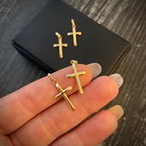 Dije Cruz 0.35gr/2.5cm Plana Oro Amarillo Nac.Esp.