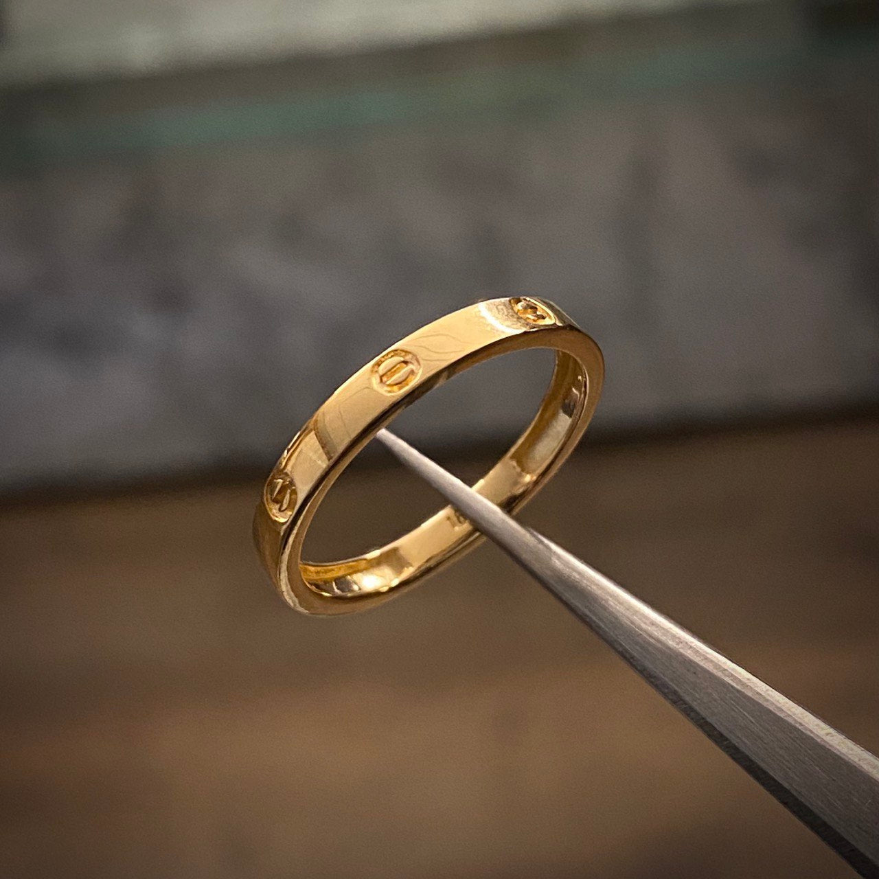 Anillo CT 2.4gr-T7 Liso Oro Amarillo*