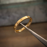 Anillo CT 2.4gr-T7 Liso Oro Amarillo*