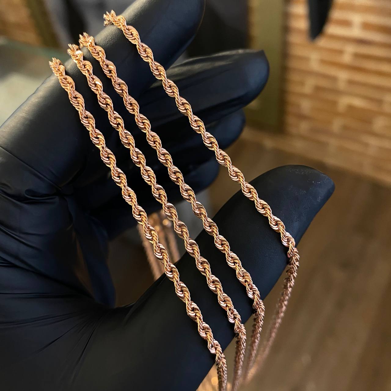 Cadena Lazo 5.85gr/60cm Oro Rosa +2