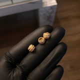 Herraje Bola de Fuego 1.3gr 8mm Doble Carril Oro Amarillo*