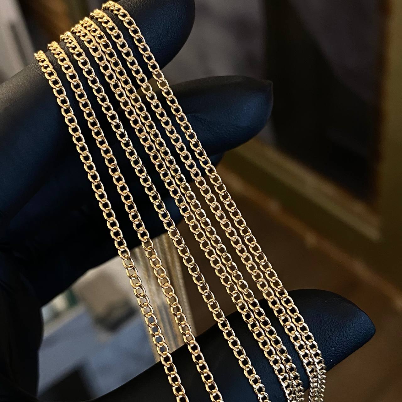 Cadena Cubana 2.15gr / 50cm / 2mm Oro Amarillo +1