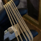 Cadena Cubana 2.15gr / 50cm / 2mm Oro Amarillo +1