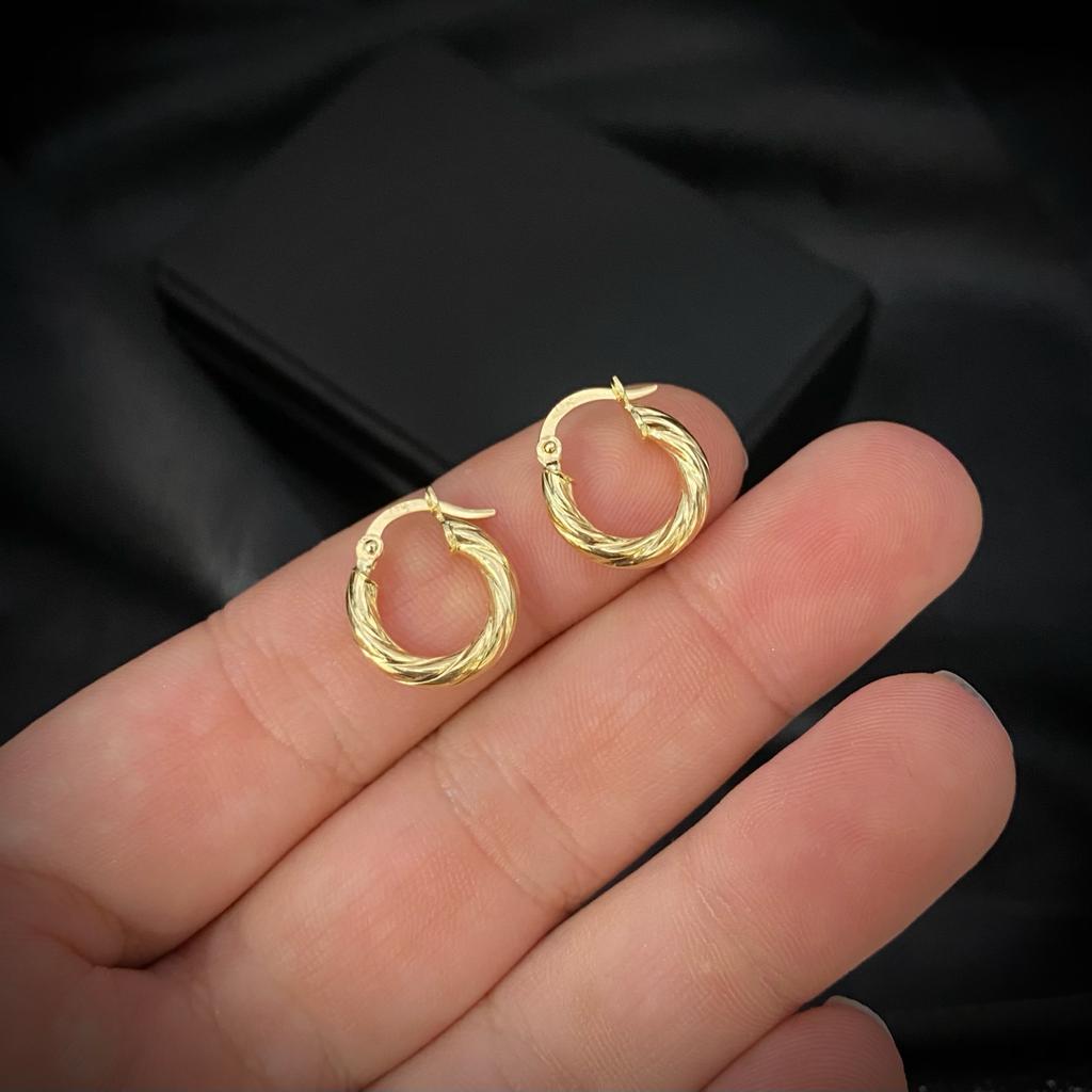 Candongas Espiral 1.35gr/1.3cm Oro Amarillo