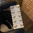Topos Perro Schnauzer 0.55gr Liso Oro Amarillo