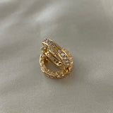 Candongas Bv 4.3gr/1.5cm Circones Blancos Oro Amarillo