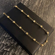 Tobillera Militar 3.55gr/23.5cm Bola 4mm Diamantado Oro Amarillo