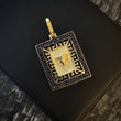 Dije Marco Medusa 7.5gr/3.8cm Tribal Circones Negros Oro Amarillo*