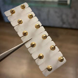 Topos 0.75gr Esmeraldas 8pts Oro Amarillo (Joya)
