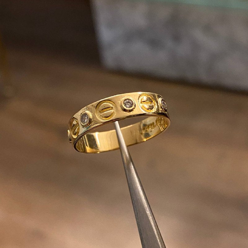 Anillo CT 3.45gr-T8 3/4 Circones Amarillo Oro Amarillo*