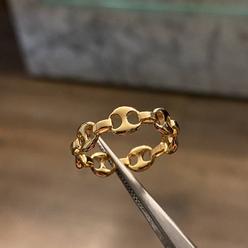 Anillo GC 3.85gr-T7 3/4 Oro Rosa*