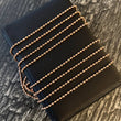 Cadena Militar 7.45gr/60cm Diamantadas 2mm Oro Rosa +3