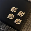 Herraje Arbol de la Vida 0.6gr/1.5cm Circones Blancos Oro Amarillo