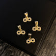 Dije Infinito 0.45gr/1cm Circones Blancos Amarillo