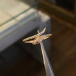 Anillo Serpiente 2gr-T9 Circones Blancos Fucsias Oro Amarillo*