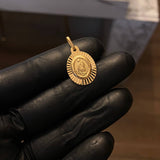 Dije Virgen de Guadalupe 1.85gr/2.6cm Diamantada Oro Amarillo*