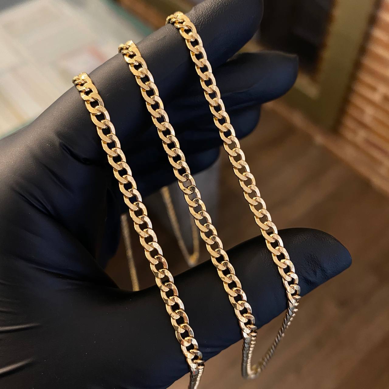Cadena Cubana 10gr/60cm Oro Amarillo +2*
