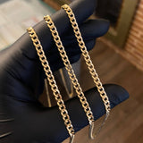 Cadena Cubana 10gr/60cm Oro Amarillo +2*