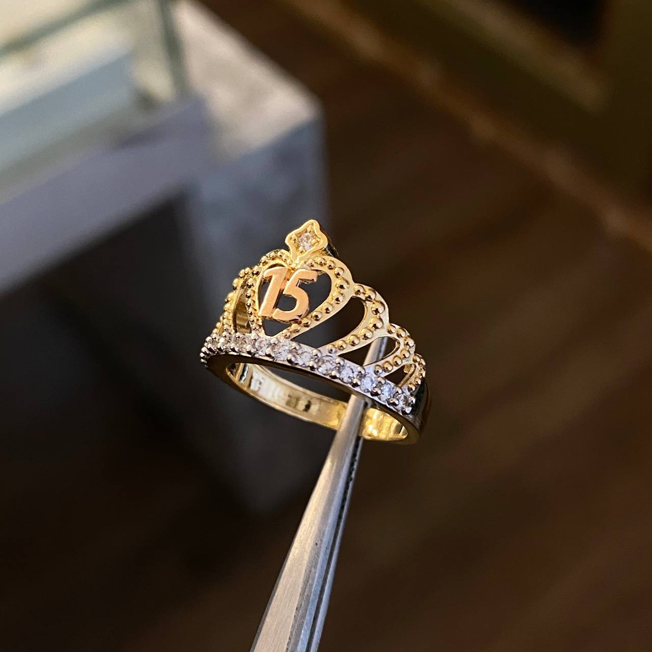 Tiara Anillos De Quince AÃ±años Anillos Para 15 AÃ±os Modernos