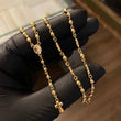 Rosario Virgen Milagrosa 8.4gr/45cm 3-4m Bola Lisa Oro Amarillo
