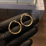 Candongas Rayada 1.8gr/2.2cm Entorchada Oro Amarillo Kris