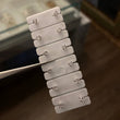 Topos Circon 3mm Redondo 4 Garras Blanco Oro Blanco (Joya)*