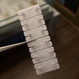 Topos Circon 3mm Redondo 4 Garras Blanco Oro Blanco (Joya)*