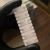 Topos Circon 3mm Redondo 4 Garras Blanco Oro Blanco (Joya)*